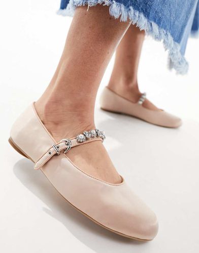 Ballerines ornementées en satin - pâle - Other Stories - Modalova