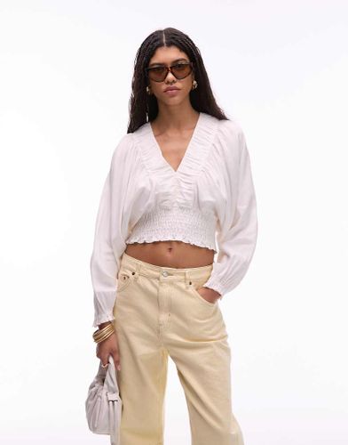 Blouse  manches volumineuses avec encolure et corsage  smocks - Other Stories - Modalova