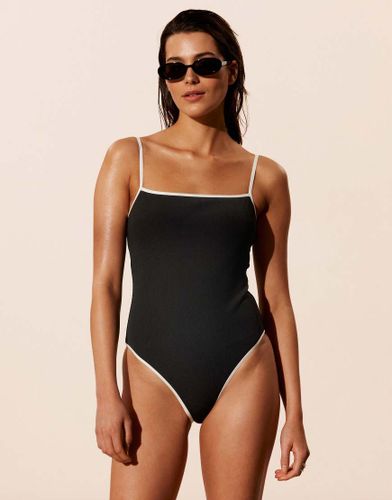 Maillot 1 pice  dos dgag et liser blanc contrastant - Other Stories - Modalova