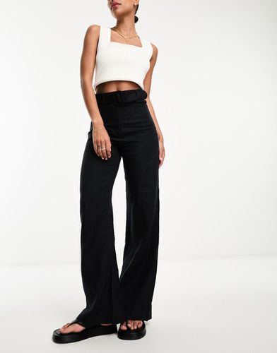 Pantalon en lin avec ceinture - Other Stories - Modalova