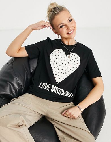T-shirt à logo petit caur - Love Moschino - Modalova