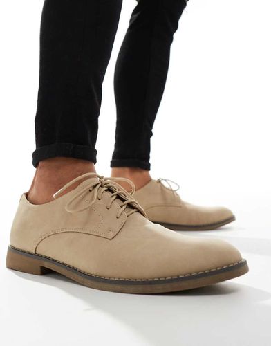 Chaussures à lacets en daim - Crème - London Rebel X - Modalova