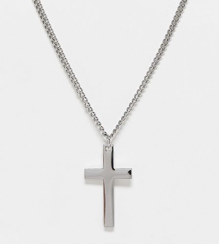 Collier chaîne en acier inoxydable à pendentif croix - Lost Souls - Modalova