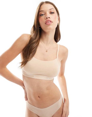 Brassière bandeau à logo - Beige - Lacoste - Modalova