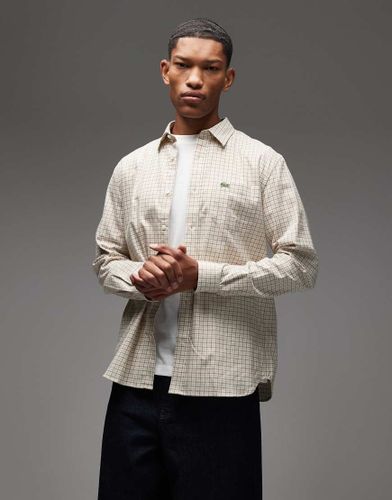 Chemise  carreaux - Beige - Lacoste - Modalova