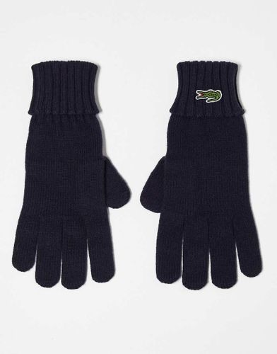 Lacoste - Gants en maille - Noir - Lacoste - Modalova