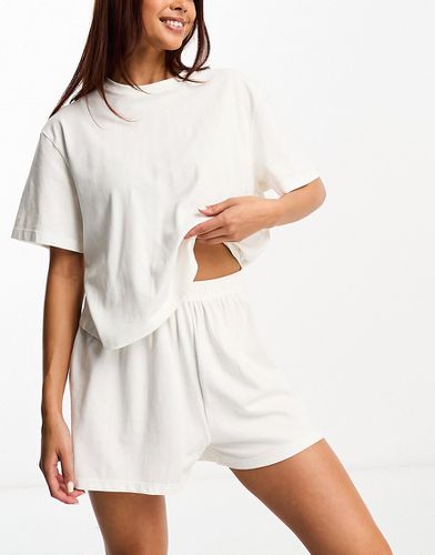 Loungewear - Pyjama avec t-shirt et short à imprimé graphique - Lacoste - Modalova