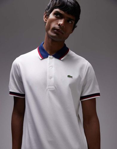 Lacoste - Polo à liserés - Blanc - Lacoste - Modalova