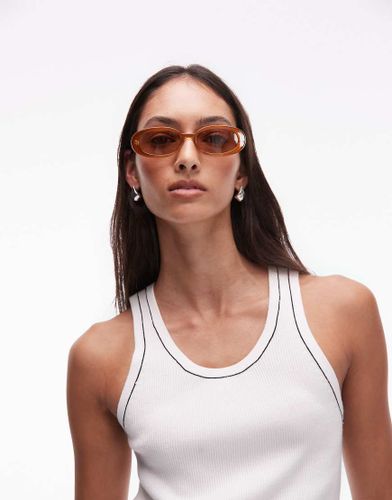 Outta Love - Lunettes de soleil ovales - Caramel - Le Specs - Modalova