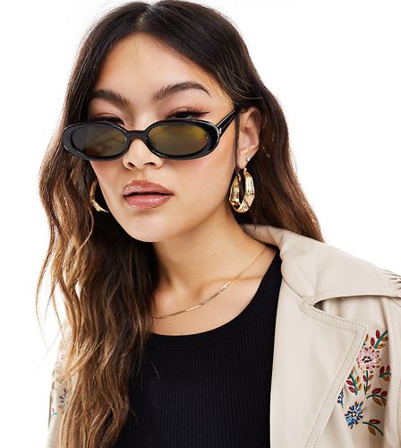 X ASOS - Outta Love - Lunettes de soleil ovales à verres verts - Le Specs - Modalova