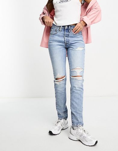 Jean skinny effet usé - clair - Levi's - Modalova