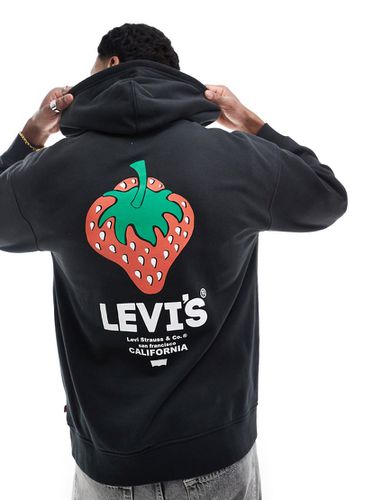 Sweat à capuche à imprimé logo et fraise au dos - Levi's - Modalova