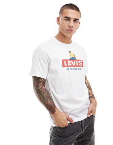 T-shirt décontracté à logo encadré avec cowboy - Levi's - Modalova