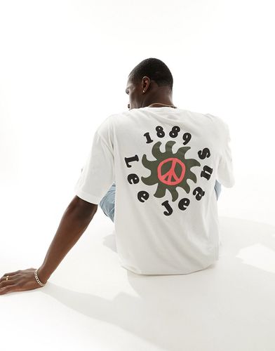 T-shirt ample à logo imprimé au dos - Écru - Lee - Modalova