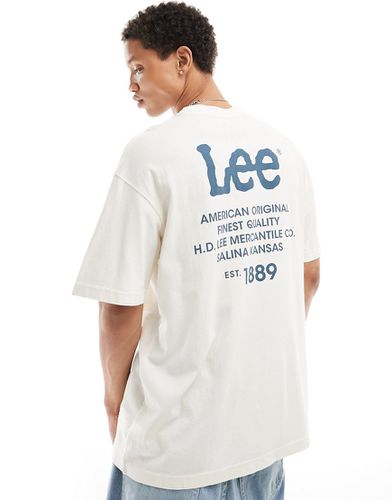 T-shirt ample à logo imprimé au dos - Écru - Lee - Modalova