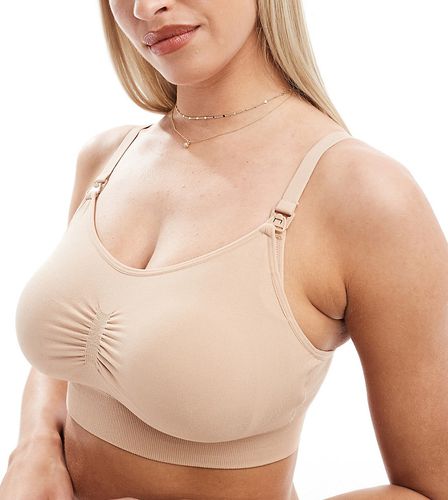 Maternity - Poitrines généreuses - Brassière sans coutures - Beige - Lindex - Modalova