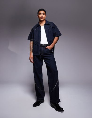 Jean d'ensemble  clous - Indigo - Liquor N Poker - Modalova