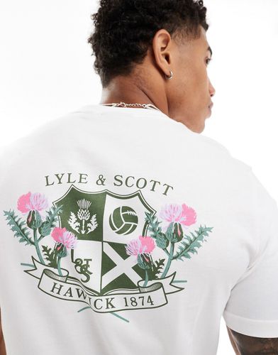 T-shirt à imprimé chardon et effet club au dos - Lyle & Scott - Modalova