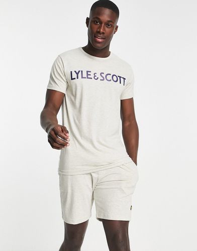 Lyle & Scott - Bodywear - Ensemble confort avec short et t-shirt - Gris - Lyle & Scott Bodywear - Modalova