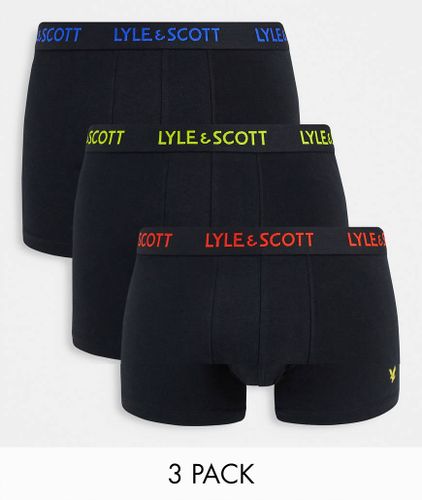 Lyle & Scott - Bodywear - Lot de 3 caleçons avec détails colorés à la taille - Lyle & Scott Bodywear - Modalova