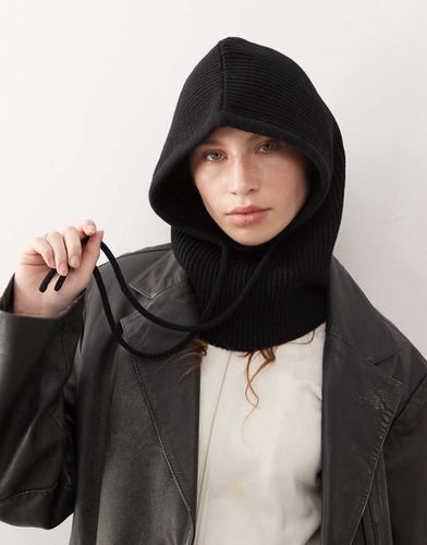 Monki - Cagoule en maille - Noir - Monki - Modalova