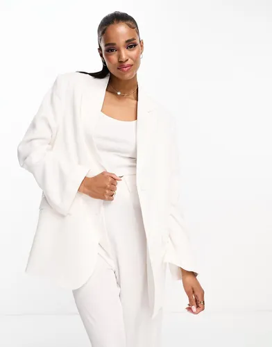 Monki - Blazer d'ensemble - Blanc - Monki - Modalova