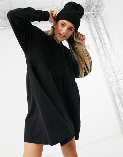 Malin - Robe sweat à capuche courte en coton - - BLACK - Monki - Modalova