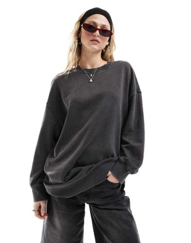 Sweat-shirt oversize - délavé - Monki - Modalova