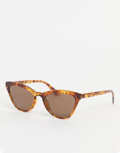 Vega - Lunettes de soleil yeux de chat oversize - Écaille - Monki - Modalova