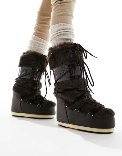 Bottines de neige en fausse fourrure - Moon Boot - Modalova