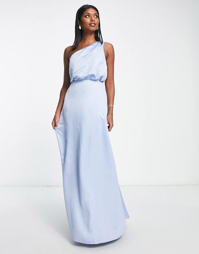 Robe longue asymétrique pour demoiselle d'honneur - pastel - Maya - Modalova