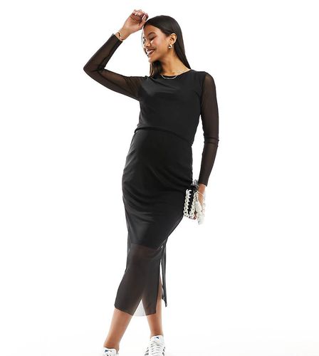 Mamalicious Grossesse - Top d'ensemble en tulle à manches longues - Mama.licious - Modalova