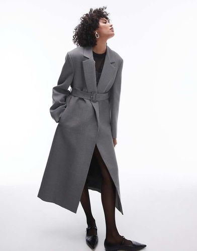 Capsule - Manteau structuré en laine avec ceinture - Mango - Modalova