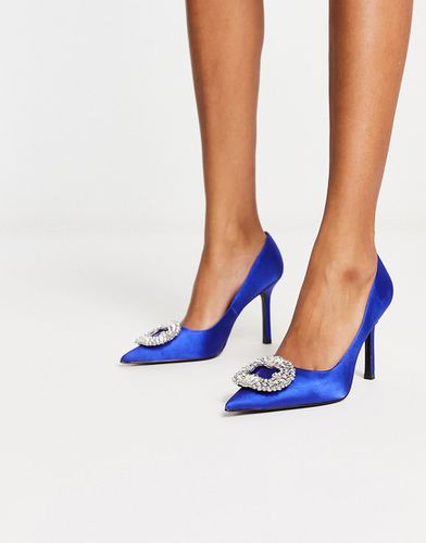 Chaussures pointues ornementées à talon - Cobalt - Mango - Modalova