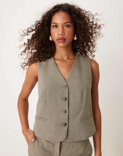 Gilet de tailleur d'ensemble boutonné - Beige - Mango - Modalova