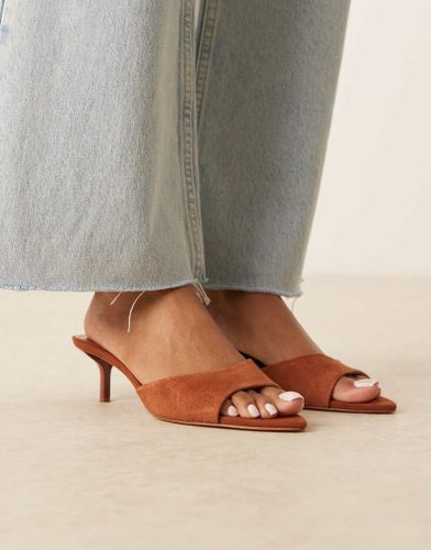 Sandales ouvertes  talon en daim - brl - Mango - Modalova