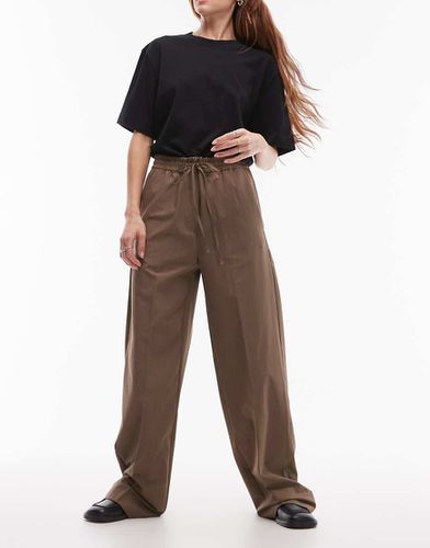 Pantalon décontracté à taille nouée élastique - Mango - Modalova