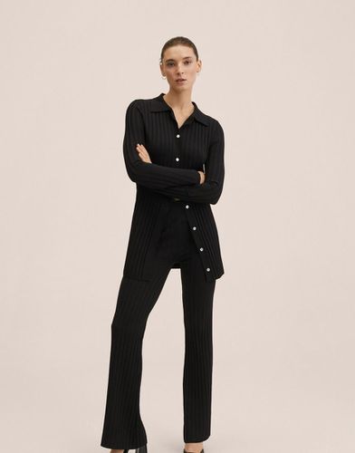 Pantalon évasé côtelé - Mango - Modalova