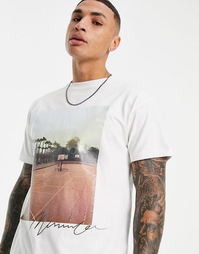 T-shirt oversize à imprimé palmier rétro - Mennace - Modalova