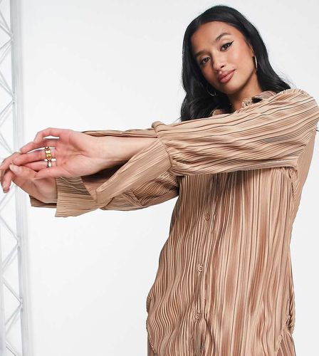 Chemise d'ensemble oversize à plis - Fauve - Missguided Petite - Modalova