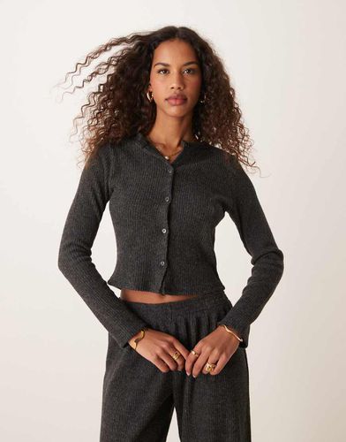 Gilet côtelé effet brossé - anthracite - Miss Selfridge - Modalova