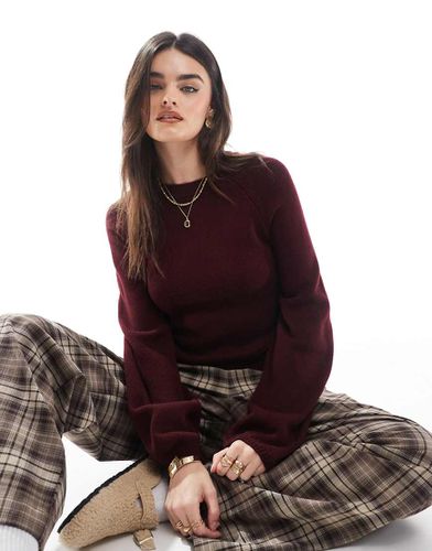 Pull avec dos ouvert à doubles liens - Bordeaux - Miss Selfridge - Modalova