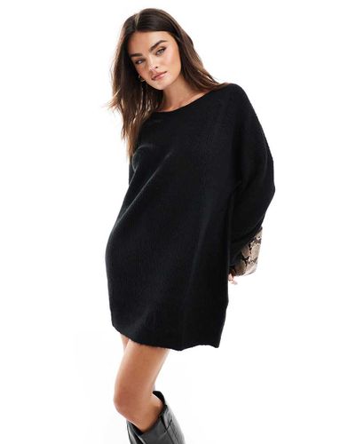 Robe courte oversize en maille à encolure bateau - Miss Selfridge - Modalova