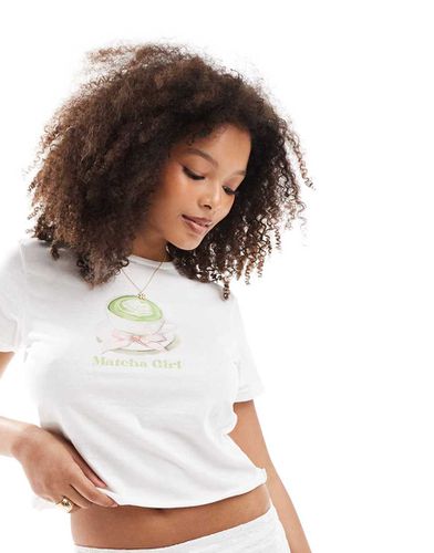 T-shirt avec imprimé Matcha Girl - Miss Selfridge - Modalova