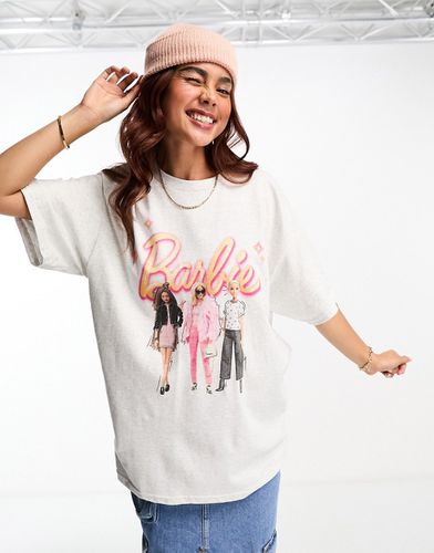 T-shirt oversize à motif Barbie sous licence - chiné - Miss Selfridge - Modalova