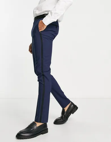Verona - Pantalon de costume skinny avec bande latérale en satin - Noak - Modalova