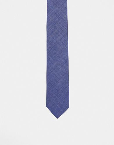 Noak - Cravate fine en laine - Bleu - Noak - Modalova