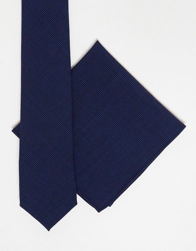 Cravate fine et pochette à motif pied-de-poule - Noak - Modalova