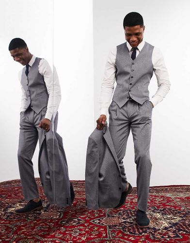 Pantalon de costume slim en tissu microtexturé de qualité supérieure stretch - Noak - Modalova