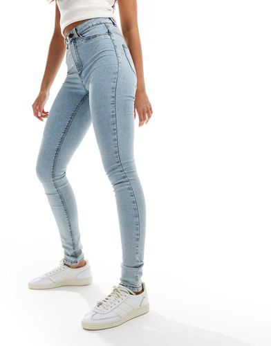 Callie - Jean skinny taille haute - clair délavé - Noisy May - Modalova